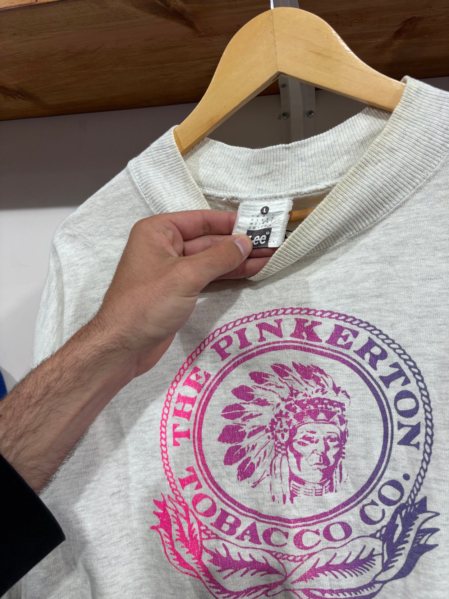 Vintage The Pinkerton Tobacco Company Long Sleeve