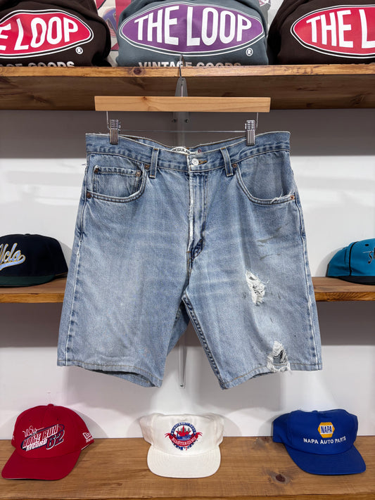 Vintage Levi’s 505 Distressed Jean Shorts