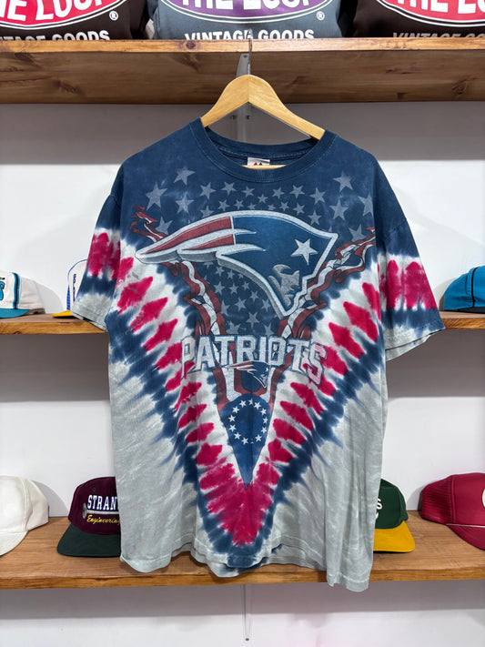 Vintage New England Patriots Tie Dye Tee