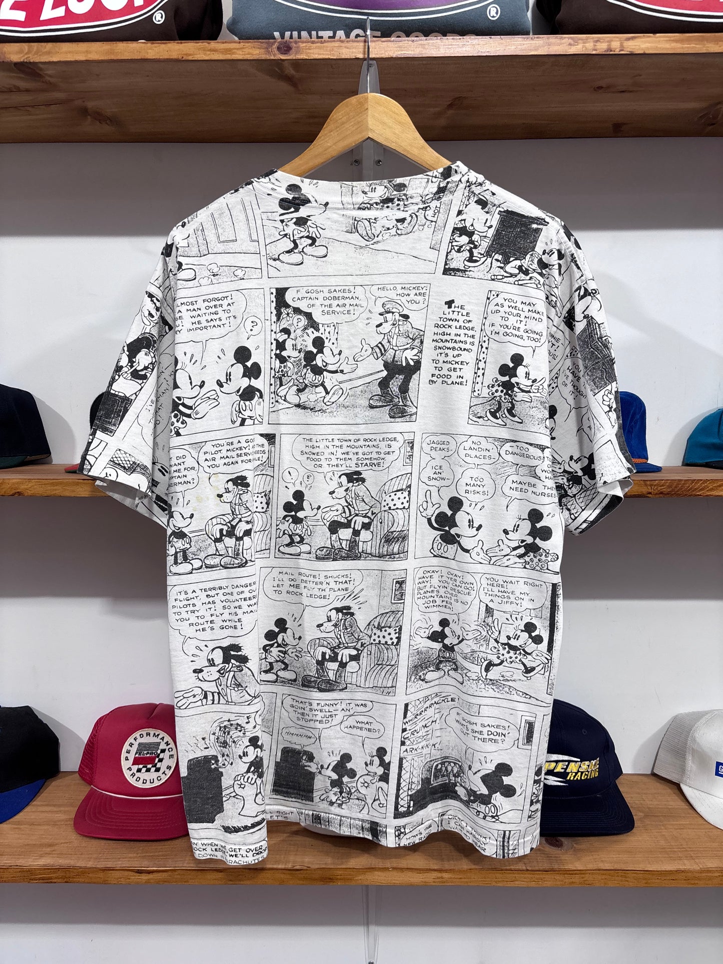 Vintage Mickey Mouse Comic AOP Tee