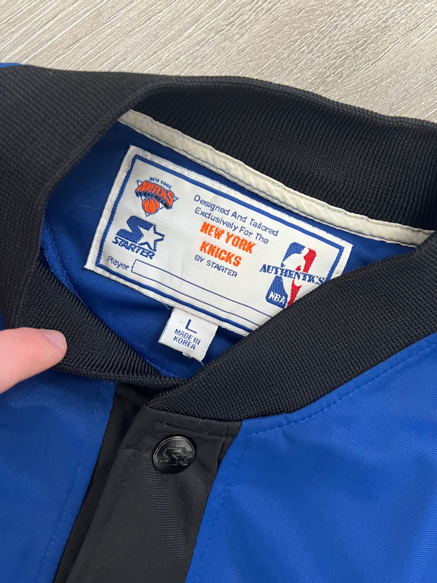 Vintage New York Knicks Team Issued Starter Warm Up Jacket