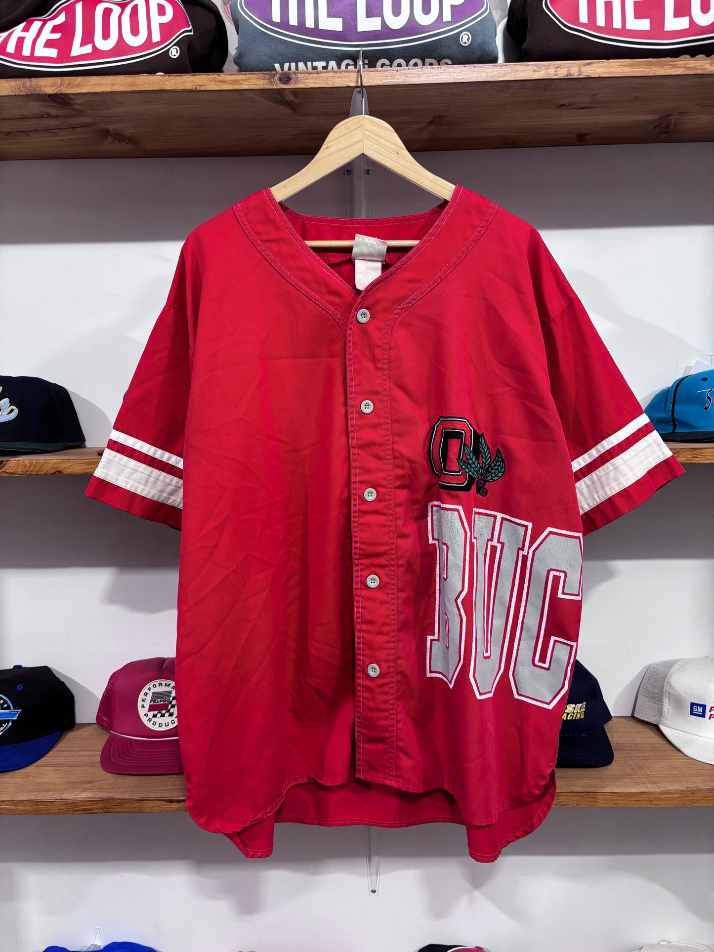 Vintage Ohio State Buckeyes Wrap Spellout Jersey