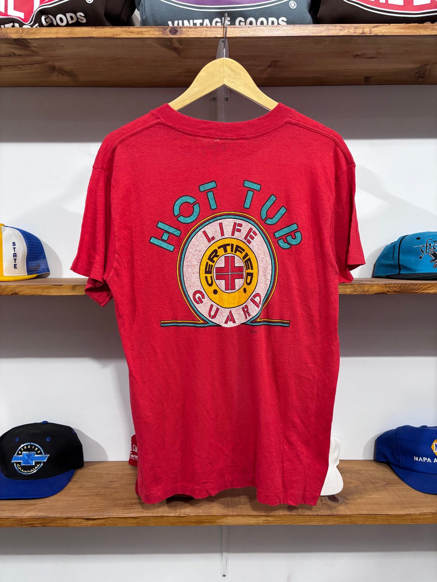 Vintage Hot Tub Certified Lifeguard Tee