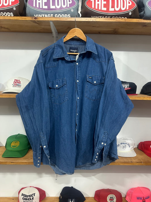 Vintage Wrangler Denim Snap Up
