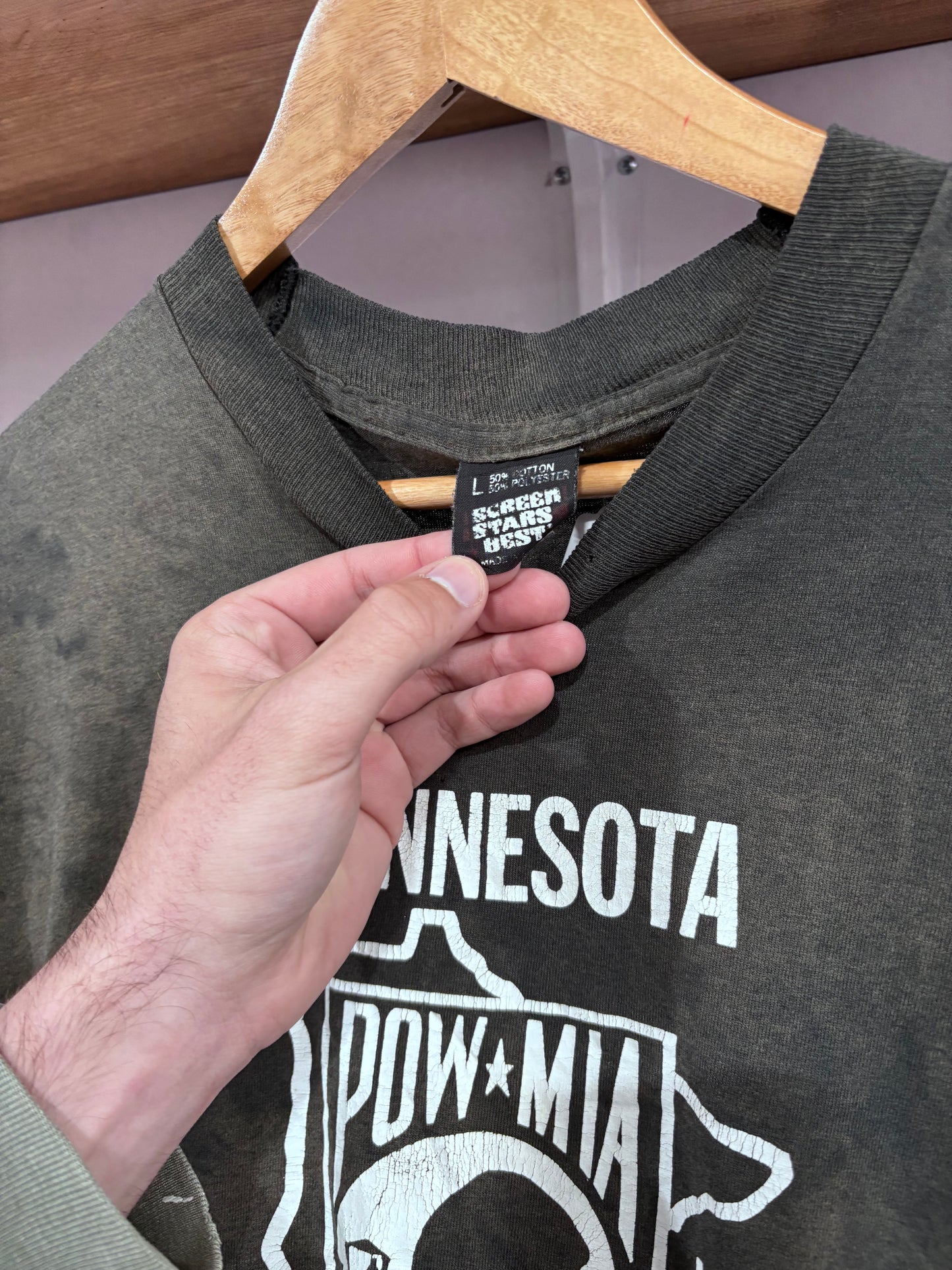 Vintage POW MIA WWII Tee