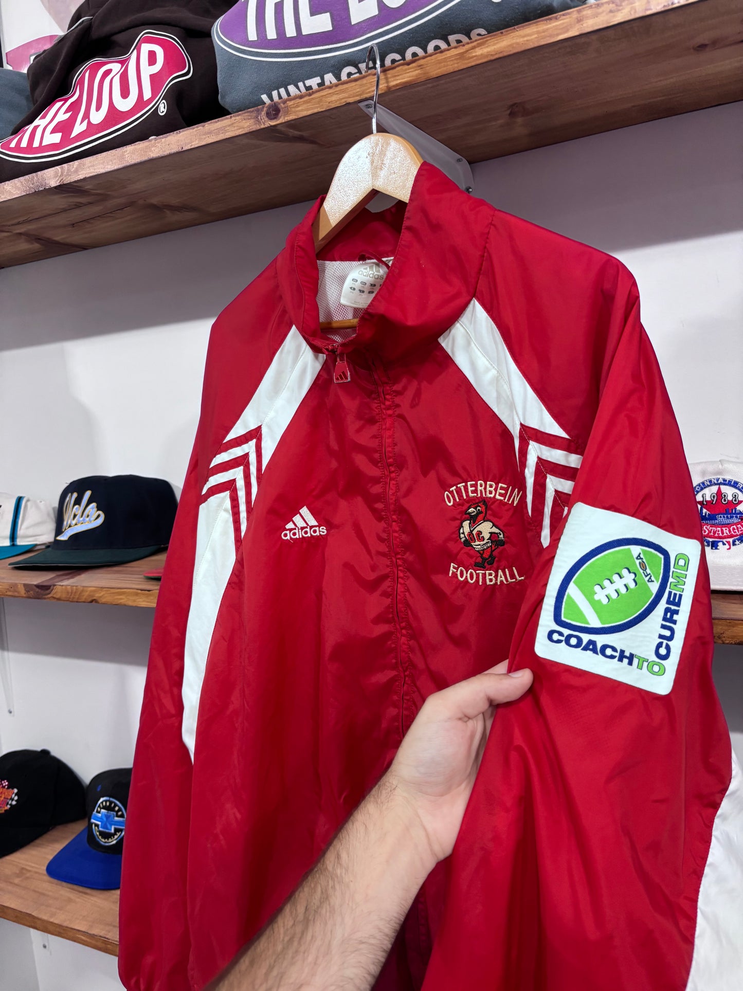 Vintage Adidas Otterbein Windbreaker Jacket