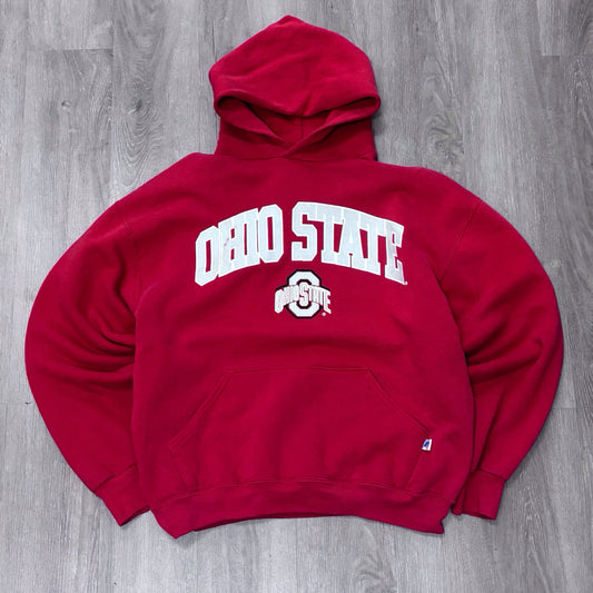 Vintage Ohio State Red Russell Hoodie