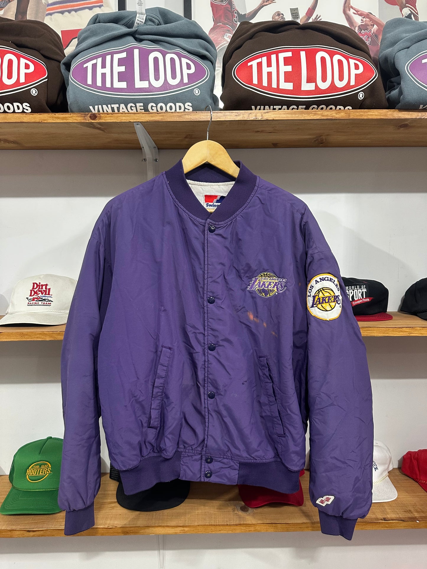 Vintage Lakers Bomber Jacket