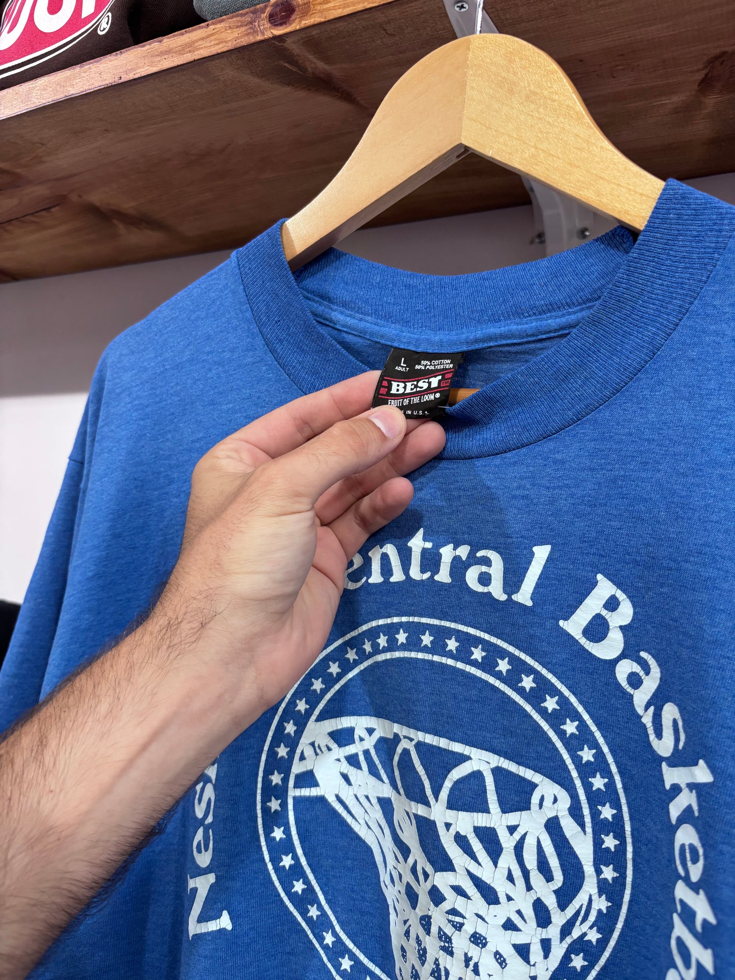 Vintage Neshoba Central Rockets Basketball Tee