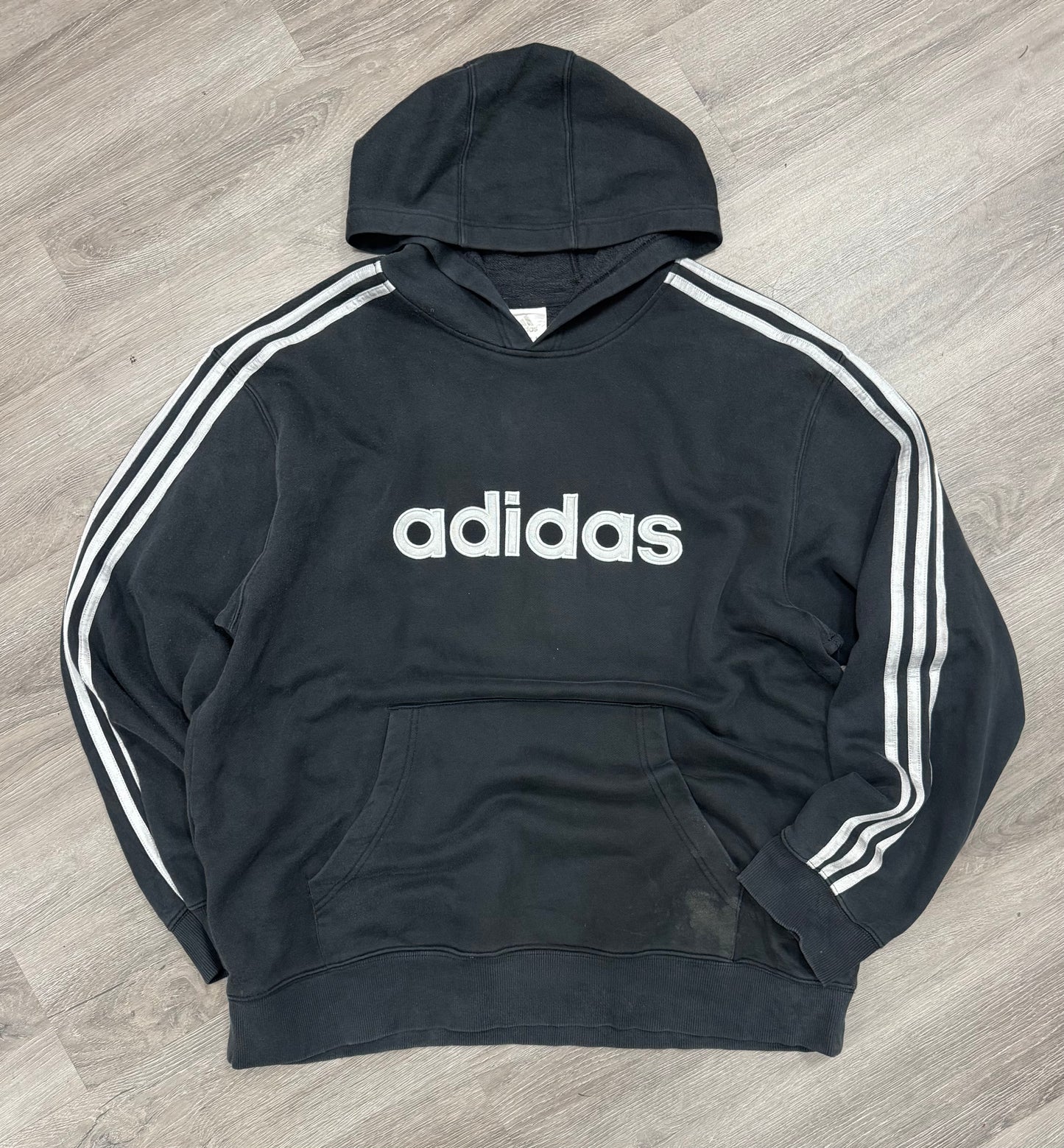 Vintage Adidas 3 Stripe Hoodie