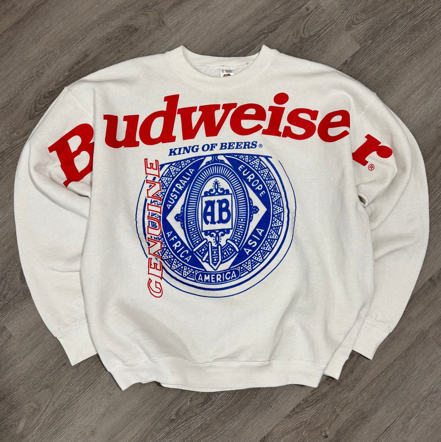 Vintage Budweiser Big Print Crew