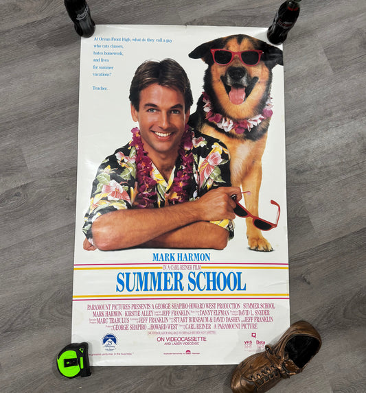 Vintage Summer School Movie Poster