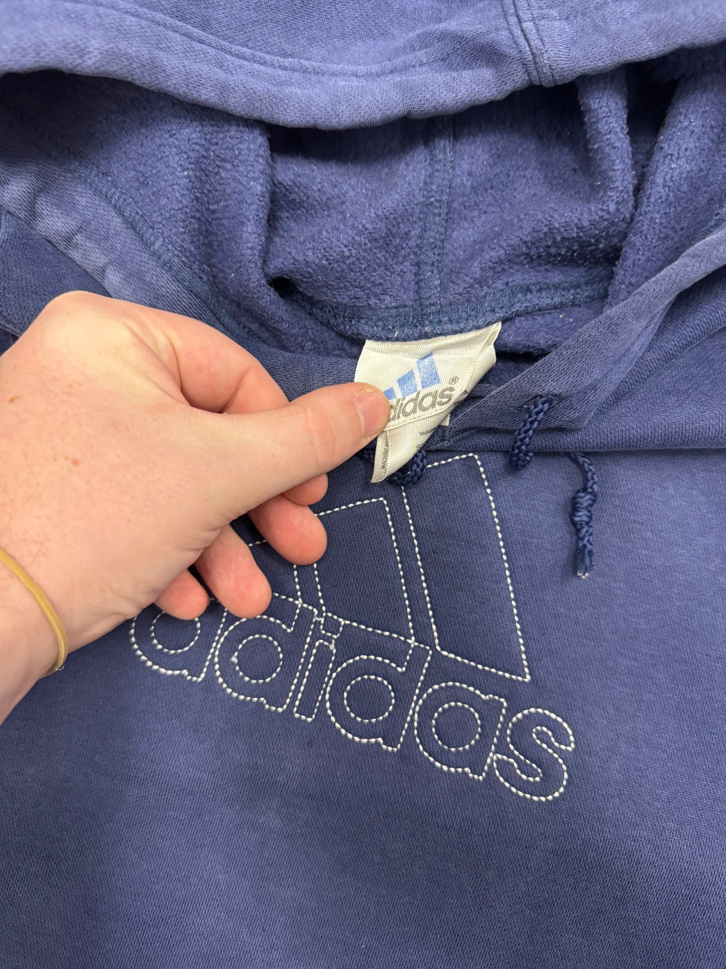 Vintage Adidas Stitched Hoodie