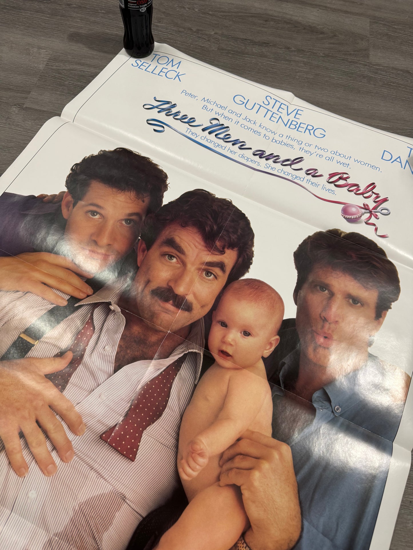 Vintage Three Men & a Baby Movie Poster