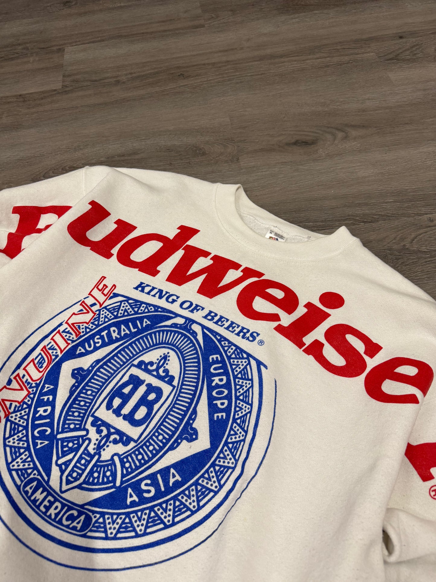 Vintage Budweiser Big Print Crew