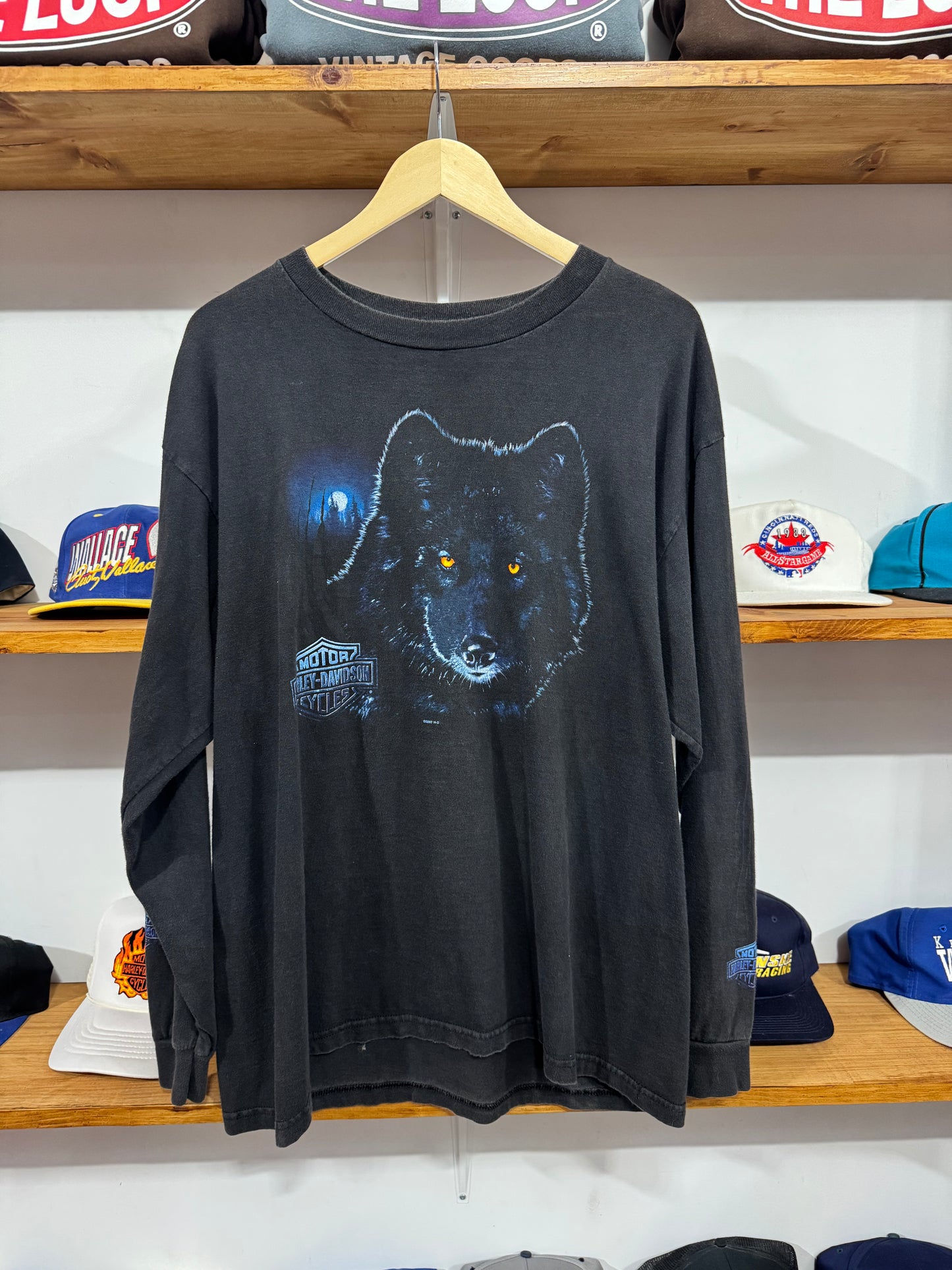 Vintage Harley Long Sleeve Wolf Tee