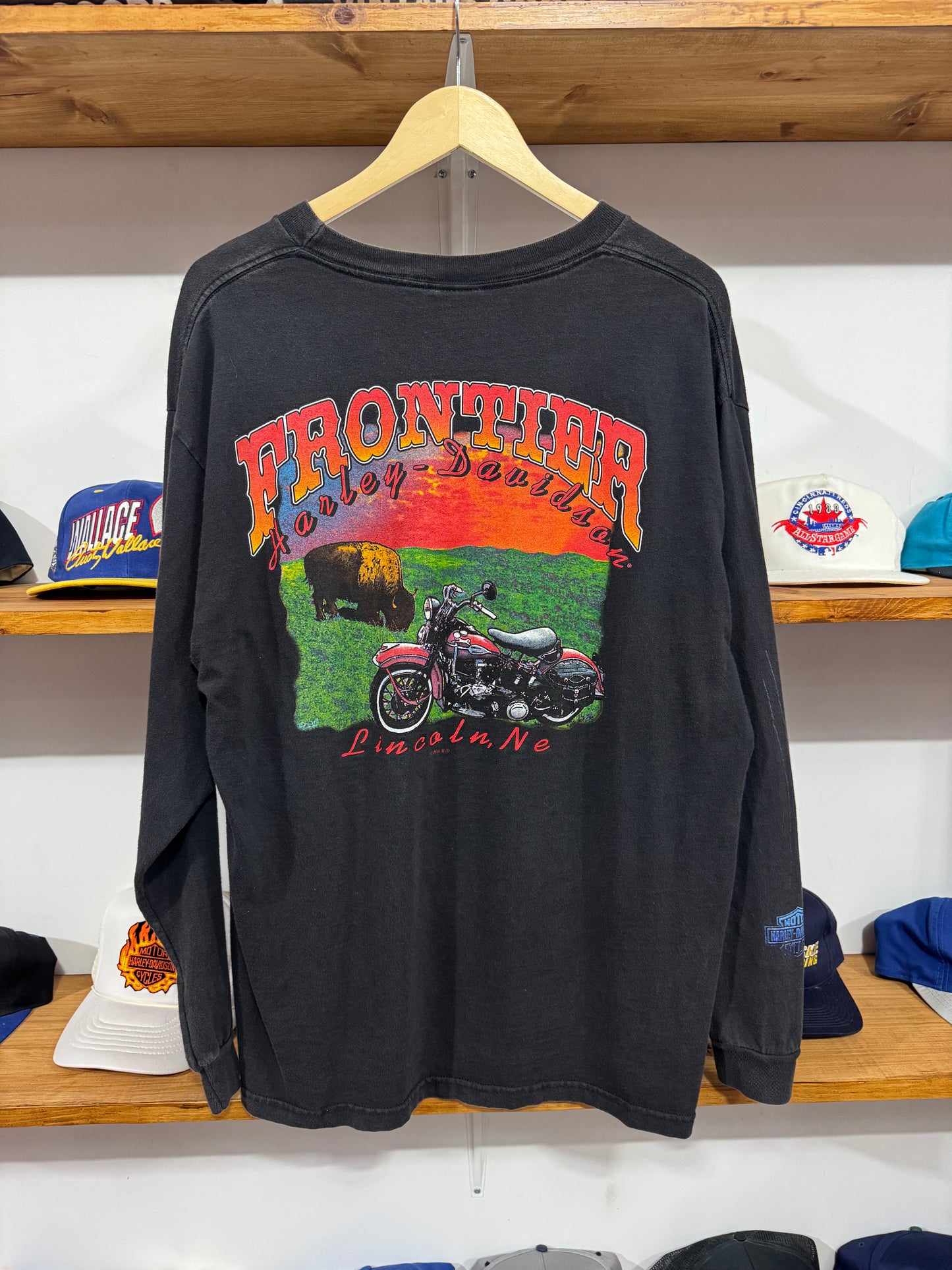 Vintage Harley Long Sleeve Wolf Tee