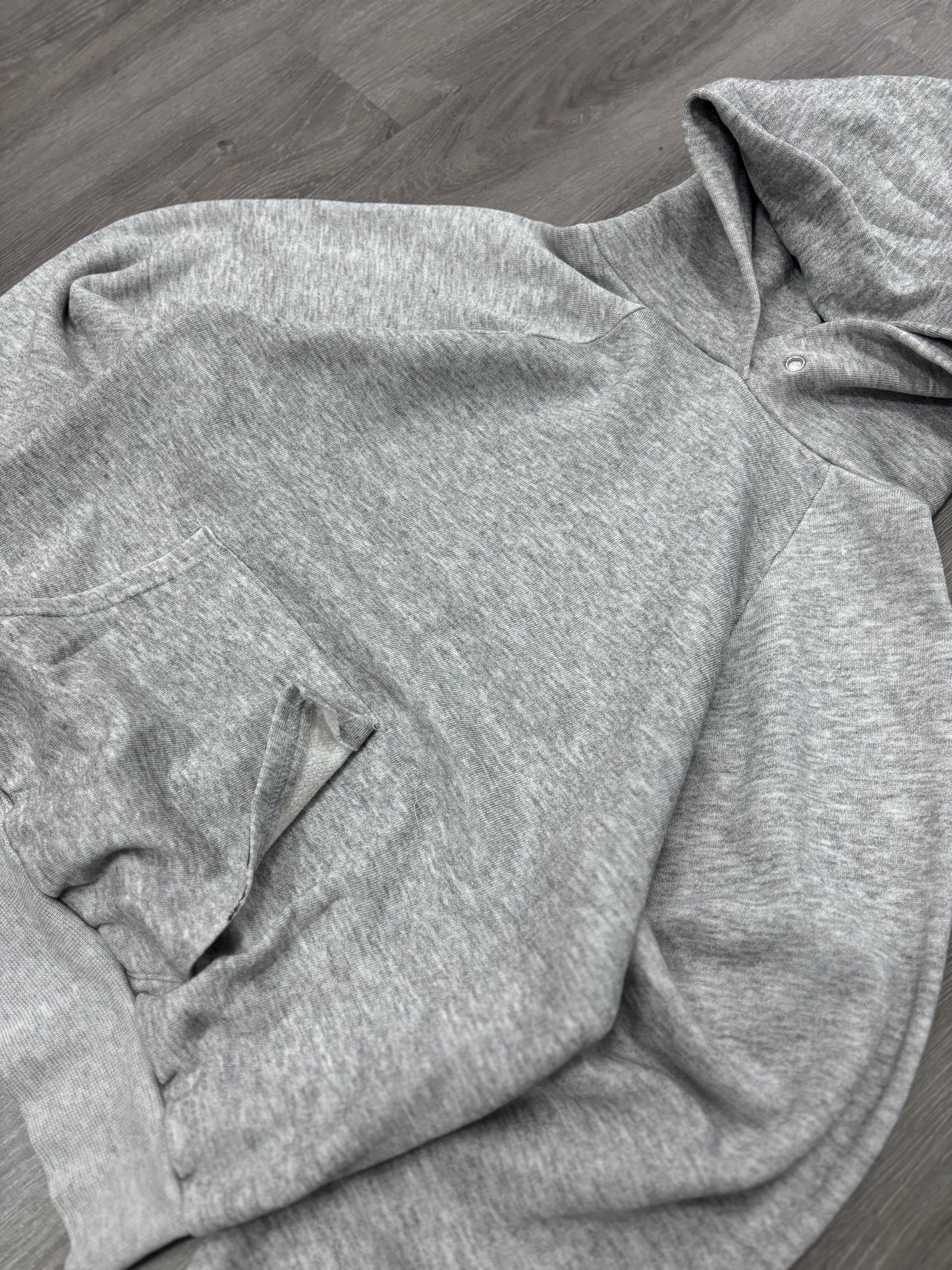 Vintage 80s Blank Grey Hoodie